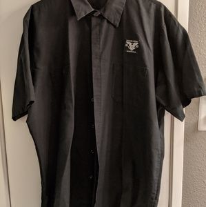 Men's Button Down T shirt w Sailor Jerry logo